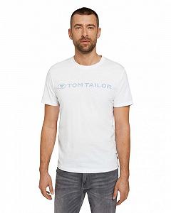 Футболка printed crewneck logo  1030527XX1020000 Tom Tailor Білий 2XL - Фото 1