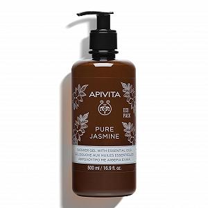 Купить Гель для душа Apivita Pure Jasmine с маслом жасмина и прополисом 500 мл. - Фото 1 Гель для душа Apivita Pure Jasmine с маслом жасмина и прополисом 500 мл. - Фото 1