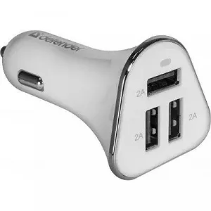 Зарядное устройство Defender UCA-04 авто,3 порта USB, 5V / 6A (83566) - Фото 1