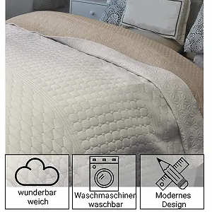 Покривало Homelevel 240 см x 220 см та 220 см x 200 см synthetic.ua - Фото 1