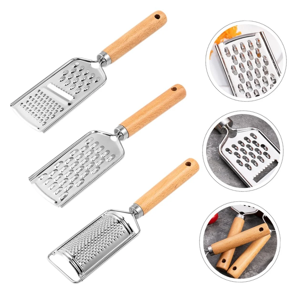 Терка кухонна 3-секційна, багатофункціональна для картоплі, моркви та огірків, ергономічний дизайн, фото №9 Терка кухонна 3-секційна, багатофункціональна для картоплі, моркви та огірків, ергономічний дизайн, фото №9