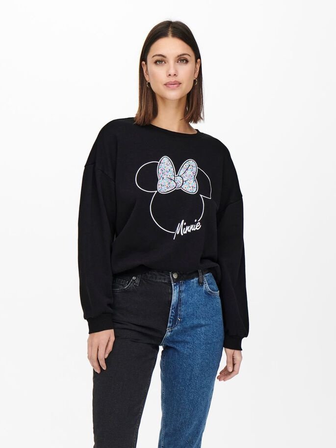 Худі ONLDISNEY LIFE L/S MINNIE FLOWER BOX SWT 15250095 Print:MINNIE OUTLINE ONLY  XS, фото №1
