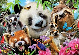 Пазл Educa 18610 Animal Friends Selfie 300 деталей synthetic.ua - Фото 1