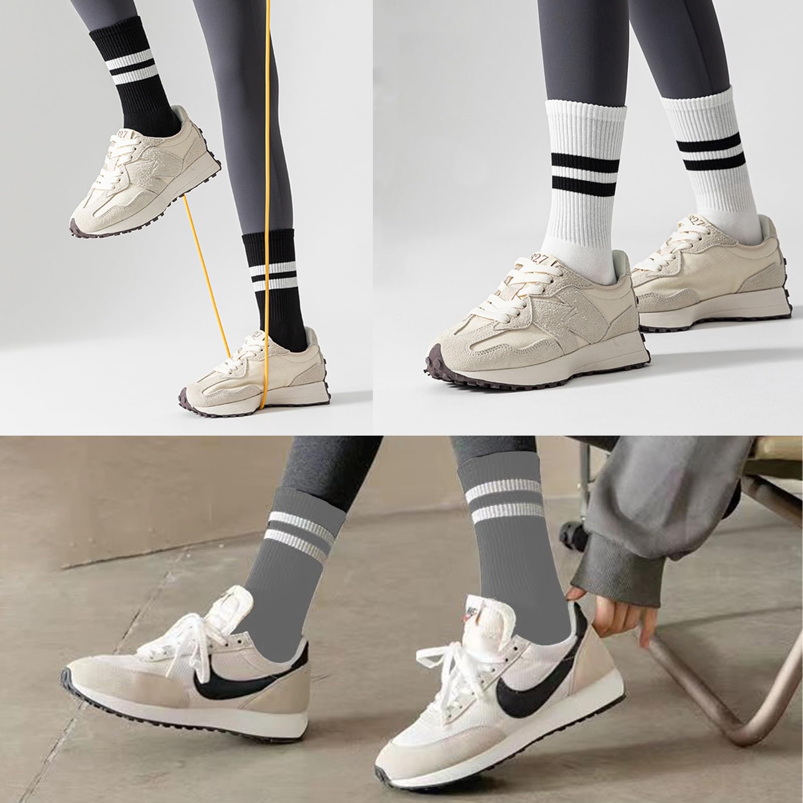 Тенісні шкарпетки Без бренду Смугасті 39-42, фото №4