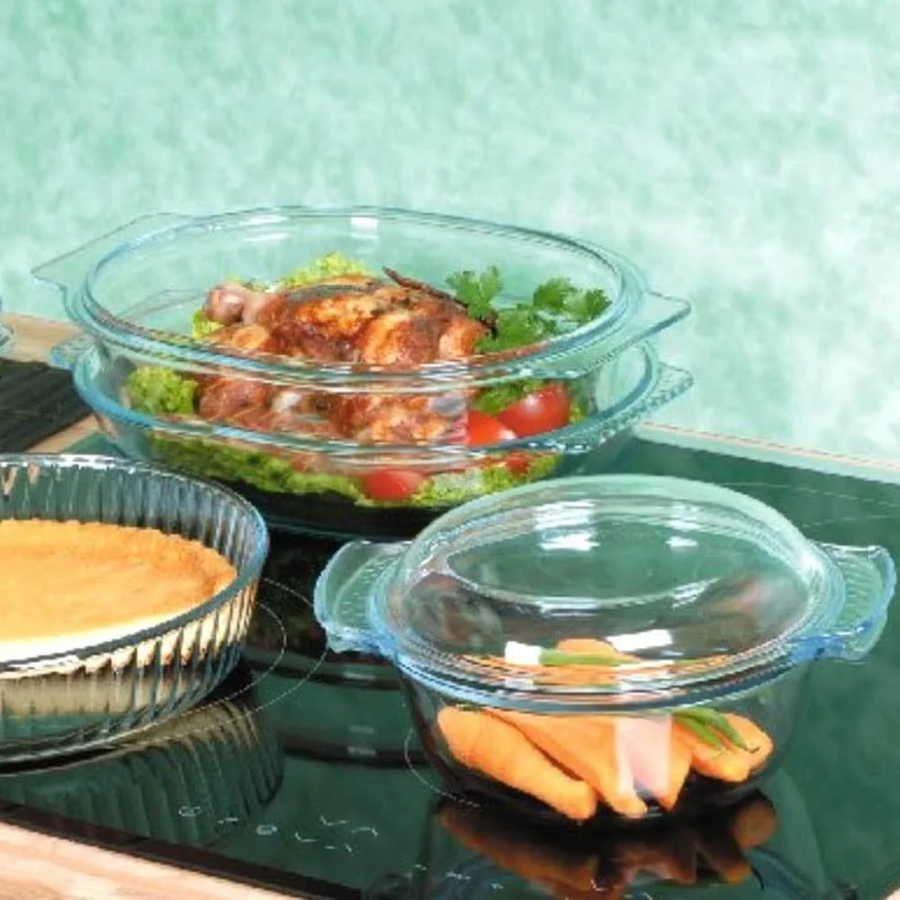 Форма для запекания Dajar Glass 5 л стеклянная прозрачная (32 x 27), фото №2 Форма для запекания Dajar Glass 5 л стеклянная прозрачная (32 x 27), фото №2