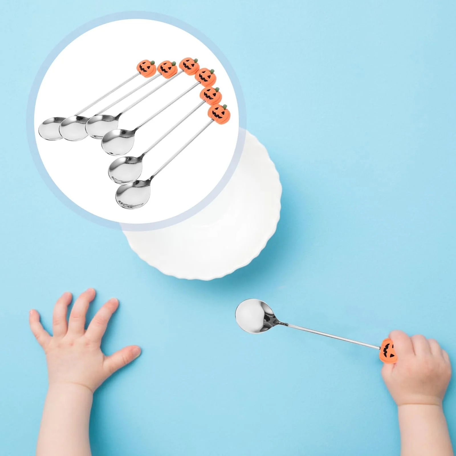 Ложка BESTonZON Хелловін, нержавіюча сталь, гарбуз, фото №8