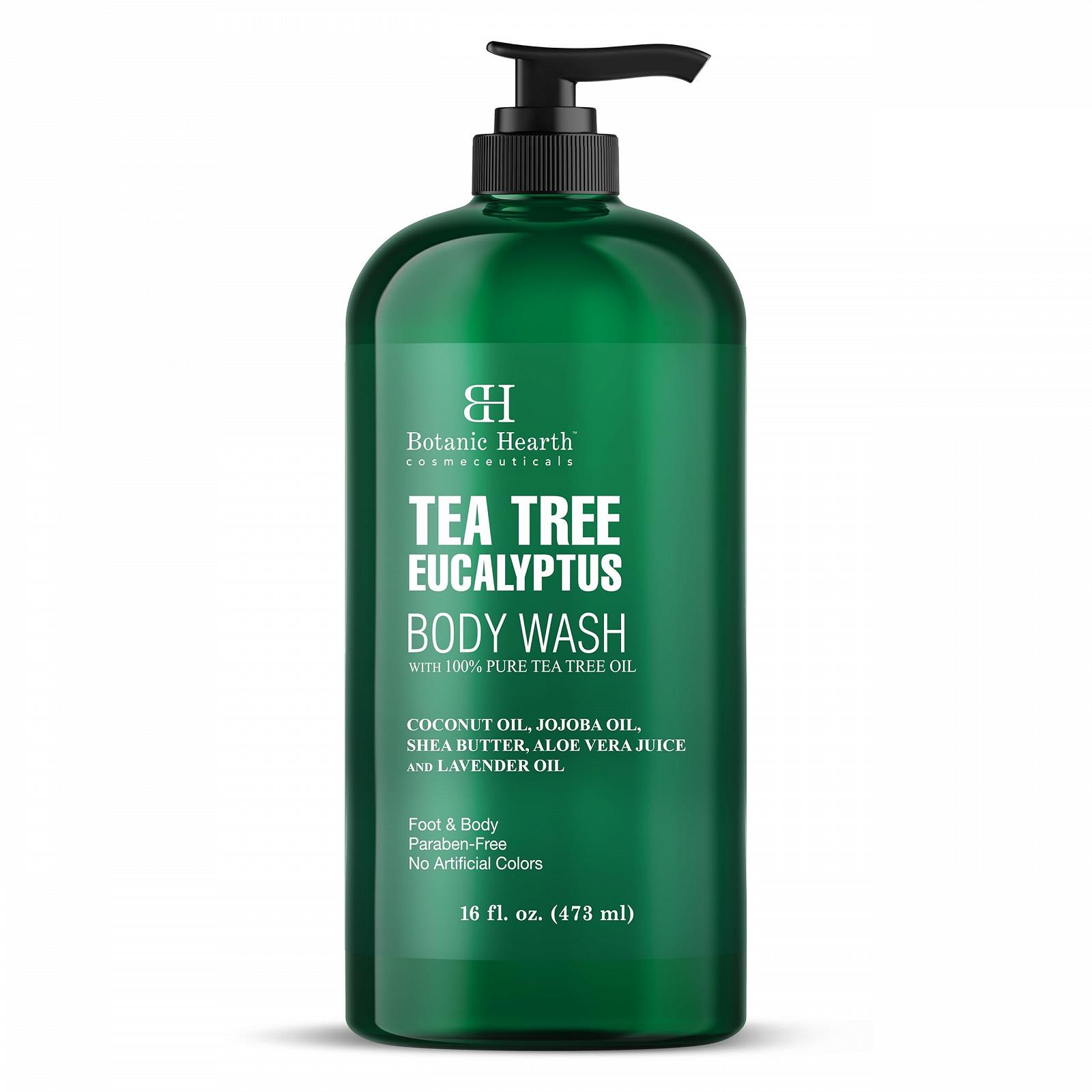 Гель для душу Botanic Hearth Eucalyptus & Tea Tree 473 мл очищувальний освіжаючий, фото №1