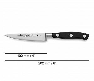 Набор кухонных ножей Arcos Riviera Нож для очистки овощей + Santoku + Поварской нож Лезвие из нержавеющей стали, рукоятка из полиоксиметилена Черный synthetic.ua - Фото 1