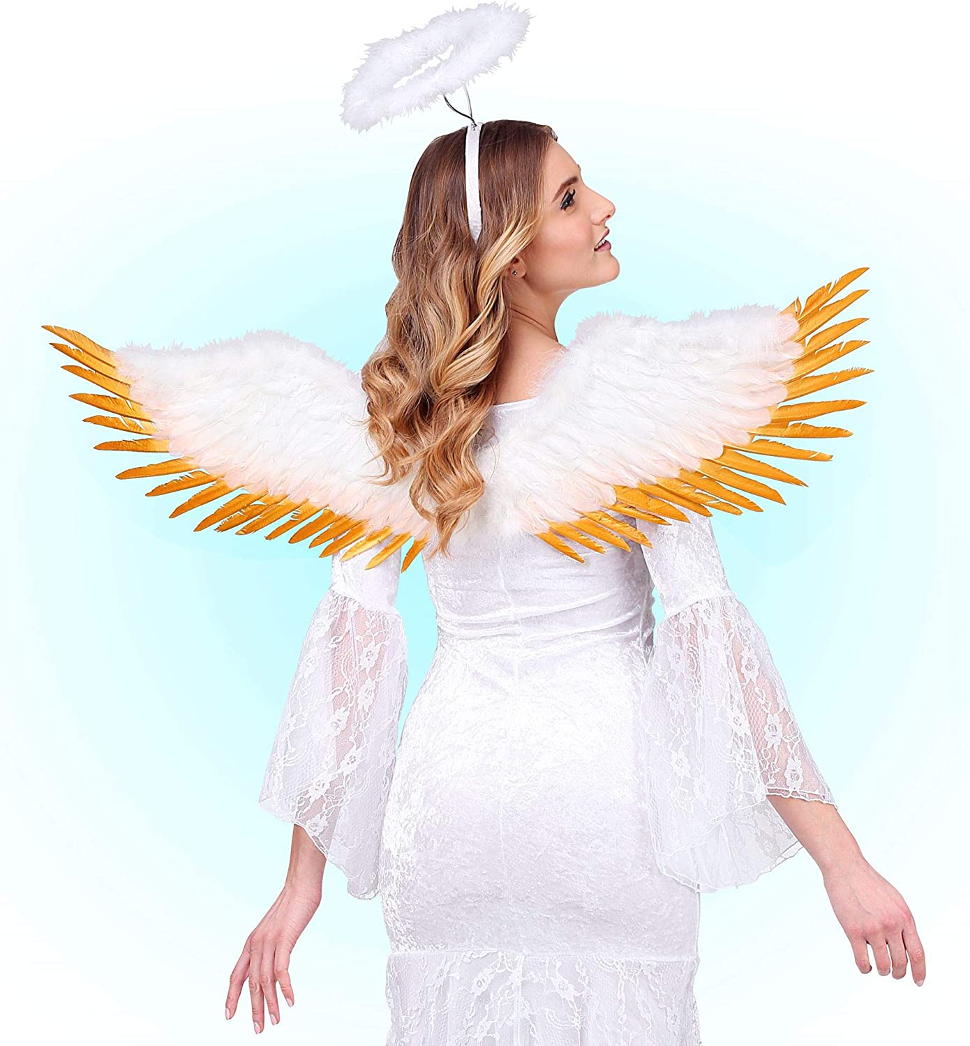 Крылья Widmann Srl Wings Feather White and Gold 100x25 см (WDM01198), фото №5
