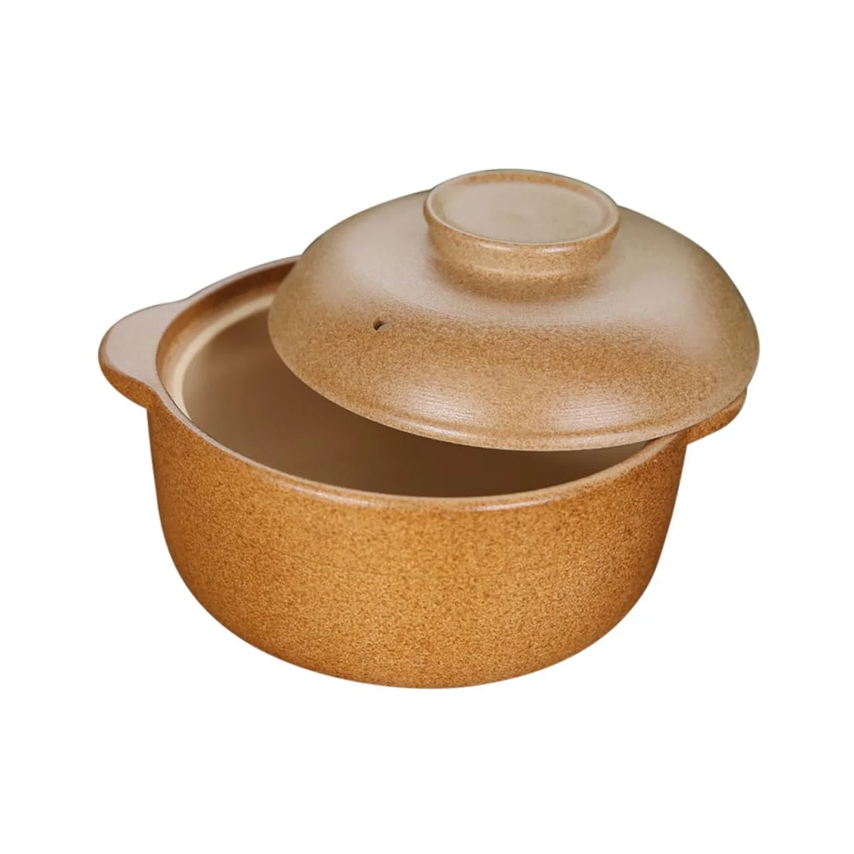 Кастрюля керамическая 1,6 л с ручками энергосберегающая для супа и тушения, фото №1