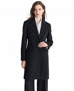 Пальто DKNY Женское шерстяное на пуговицах - Фото 1