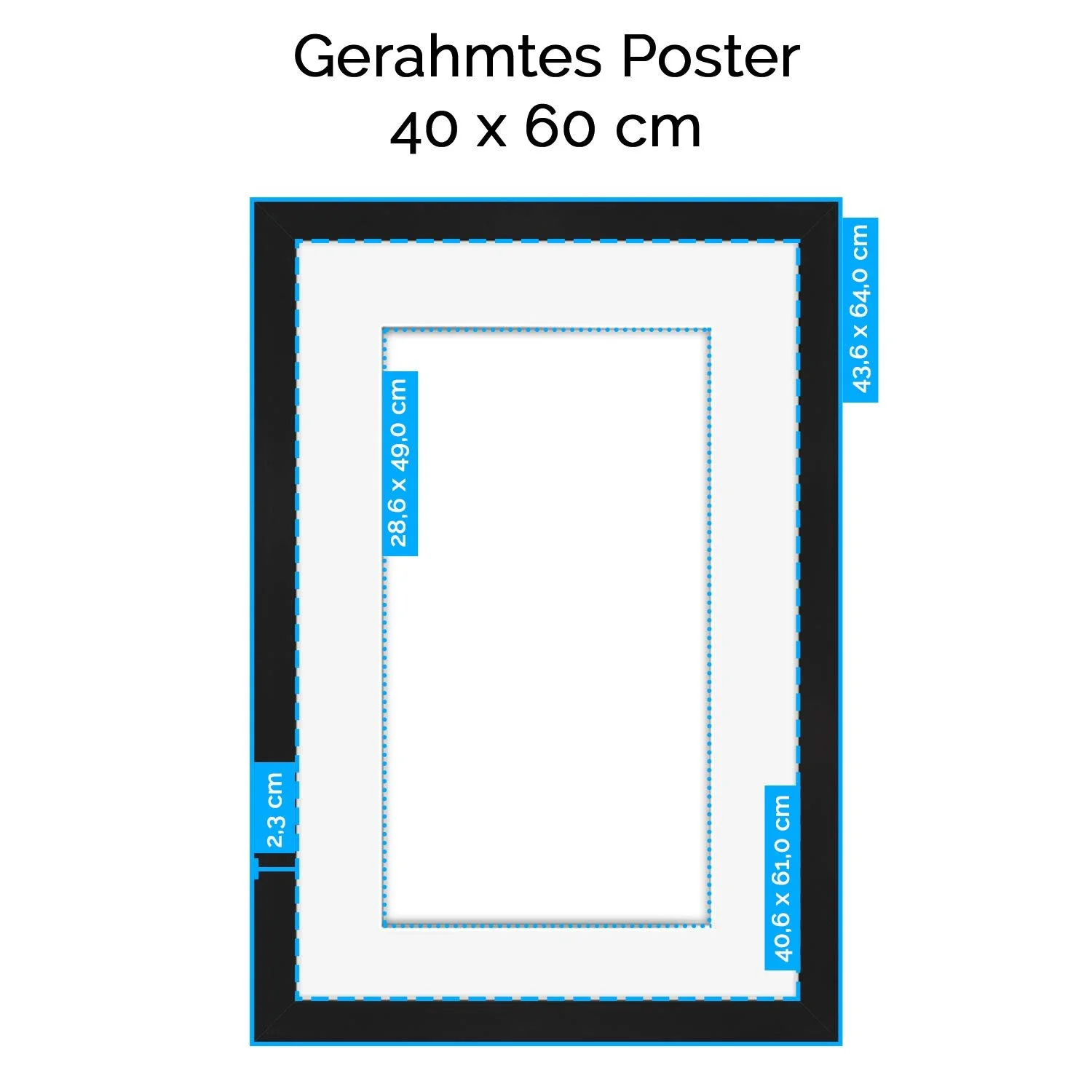 Постер в раме artboxONE Gentle Circles by Carina Сосна 60 x 40 см, фото №2