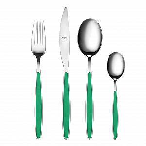 Набір столових приборів Mepra Candy Mint, 30 предметів, сталь 18/10 - Фото 1
