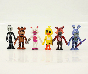 Фигурки Пять ночей у Фредди ФНАФ Five Nights at Freddy's аниматроники набор игрушек 6 шт 10-11 см synthetic.ua - Фото 1