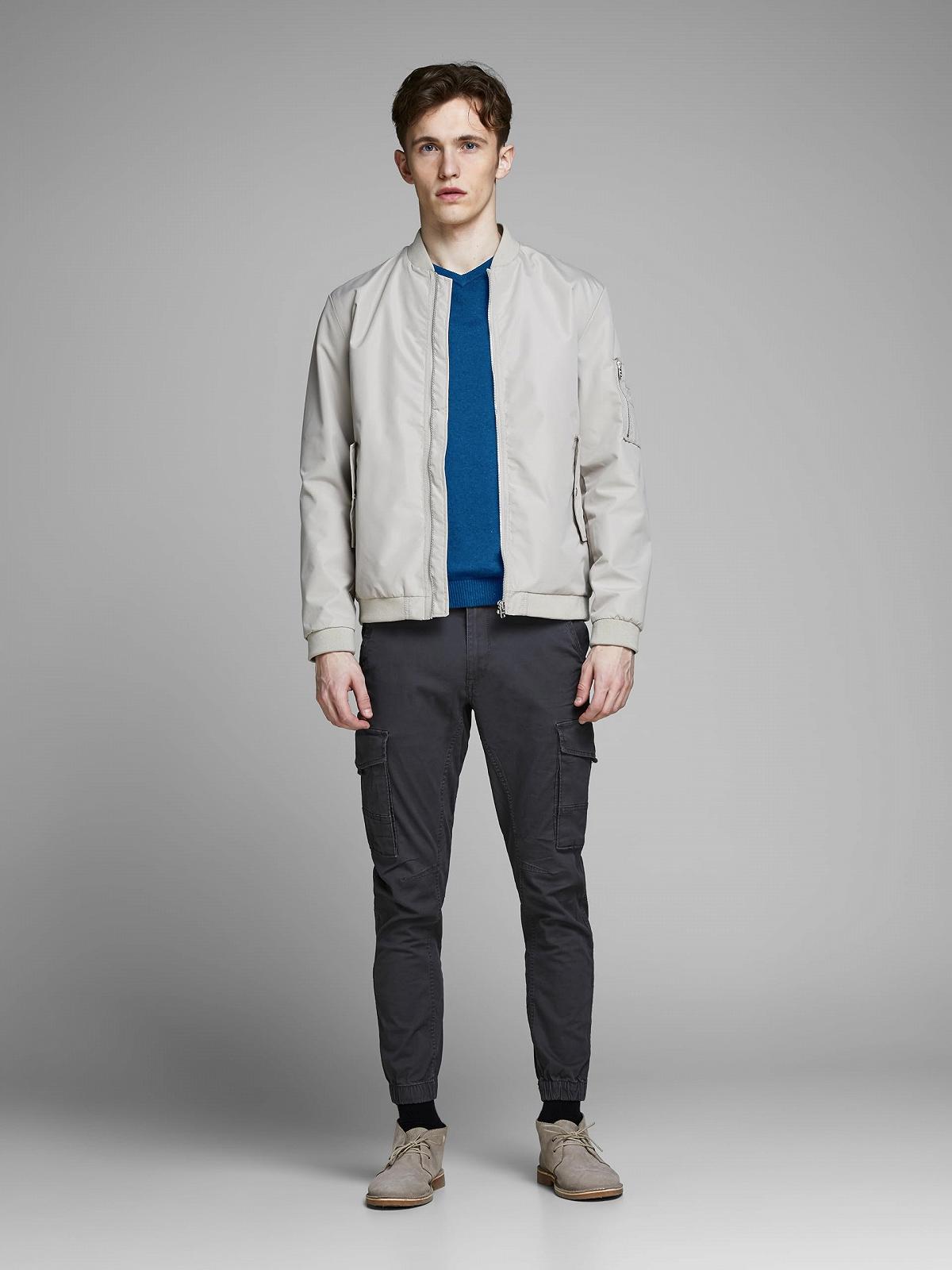 Джемпер з V-подібним вирізом JACK & JONES Чоловічий, фото №4