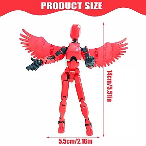 Ігрова фігурка JAWUZ Hiros 13 Titan 13 рухома з крилами червона synthetic.ua - Фото 1