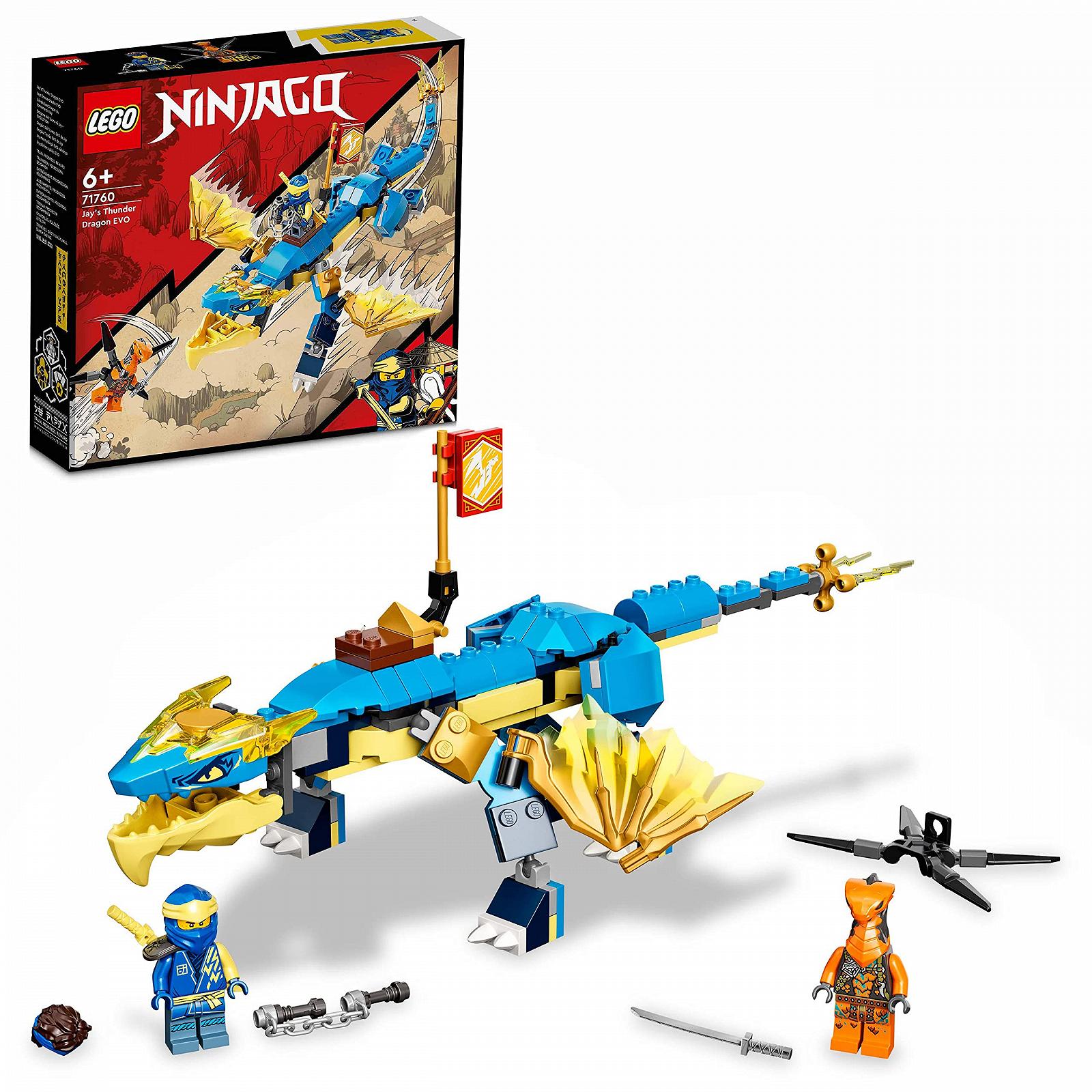 Дракон LEGO Ninjago 71760 Jays Thunder Dragon EVO Майстерская и Змеи Молниеносный дракон, фото №1