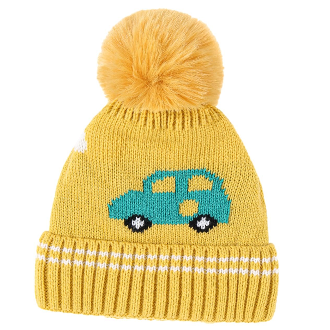 В'язана шапка OATIPHO Мультяшна З помпоном, фото №1 В'язана шапка OATIPHO Мультяшна З помпоном, фото №1