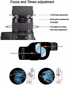 Монокуляр Hochleistungs-Zoom 10–30x50 BAK4 FMC компактний для спостереження за птахами на спорті synthetic.ua - Фото 1