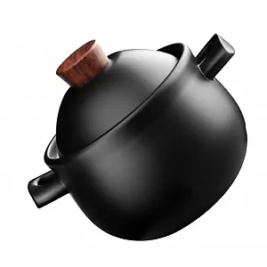 Кастрюля Mobestech керамическая большой емкости для газовых плит антипригарная для курицы и мяса - Фото 1