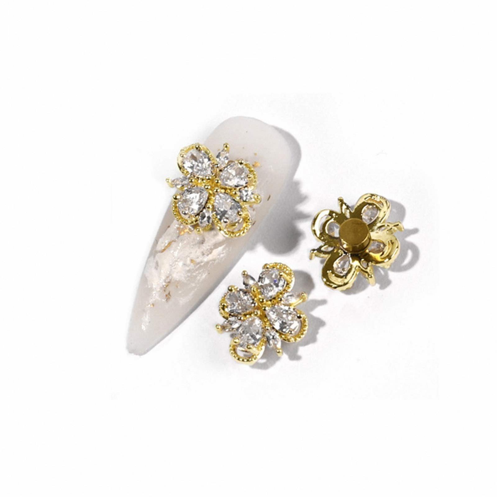 Украшение для ногтей Циркон 3D Роскошь Вращение Кристалл Бриллиант Маникюр своими руками 3 шт (Цвет: 05), фото №1