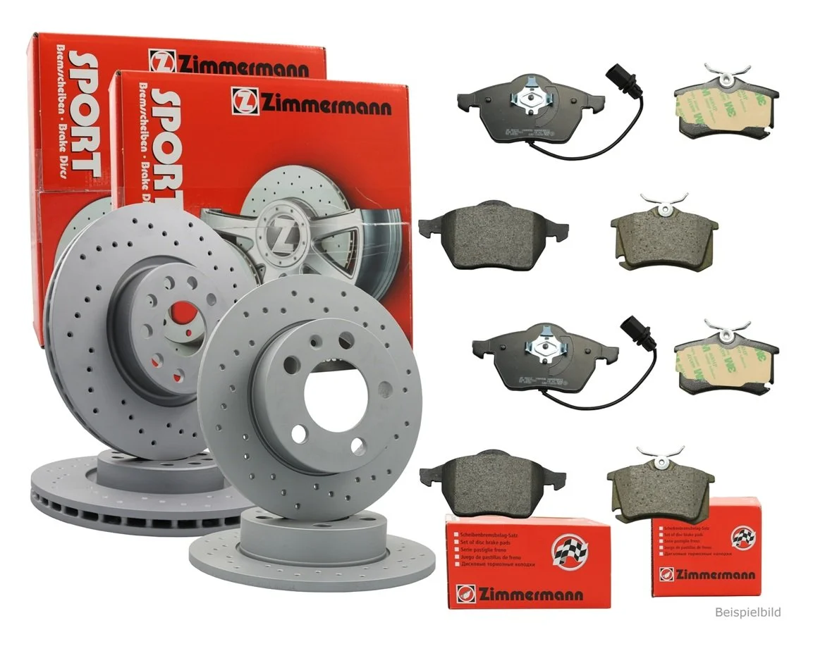 Тормозной диск ZIMMERMANN SPORT Z 600.3243.52 для VAG передняя ось, фото №1