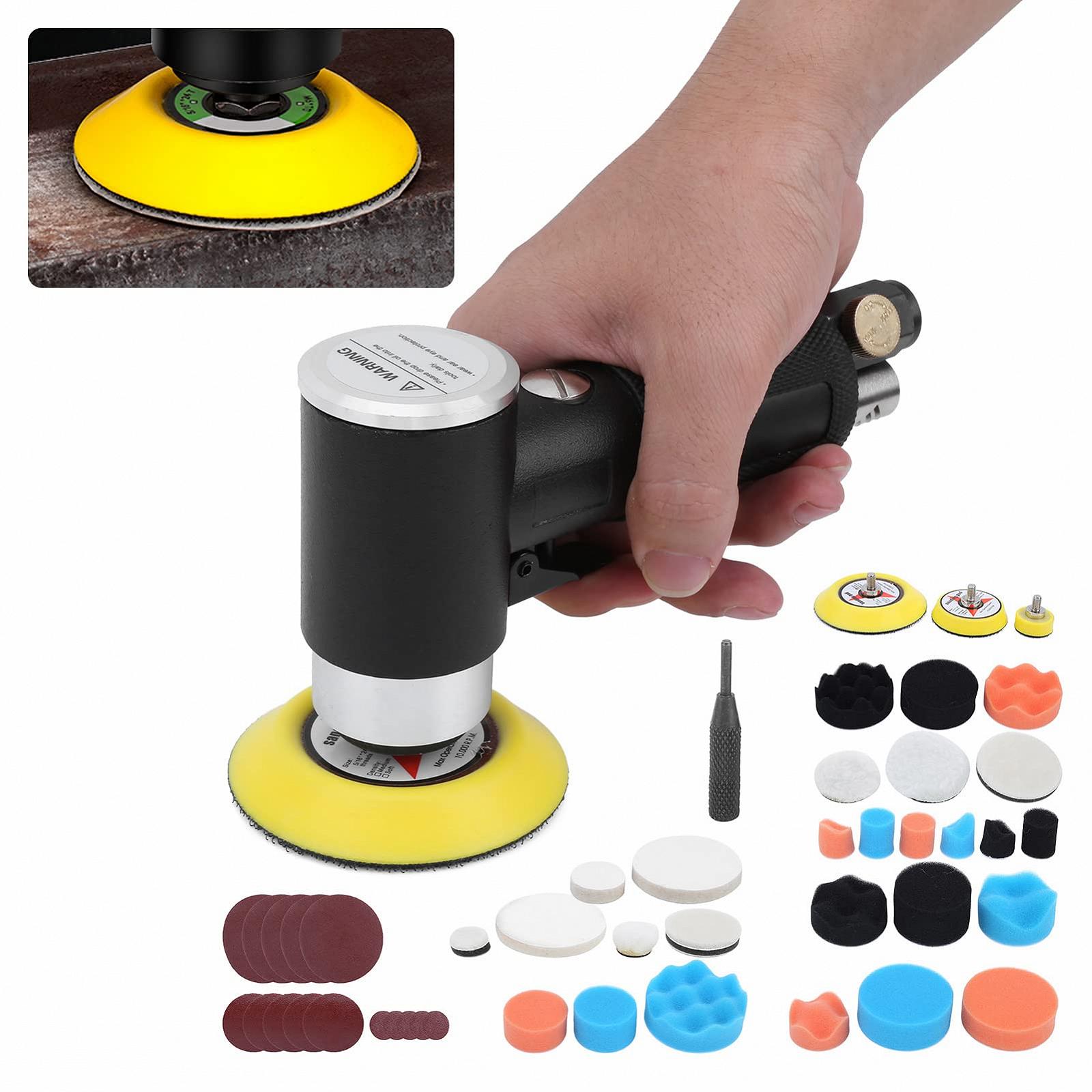 Шлифовальная машина Respicefinem 48pcs Eccentric Pneumatic Car Wax Polishing Grinder с 1500 Japanese Nozzle Japanese Bus, фото №5