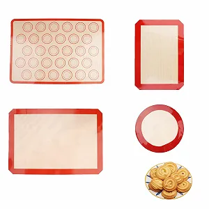 Силіконовий килимок для випічки Silicone Baking Mat Set of 4 Антипригарний Набір 4 шт. - Фото 1