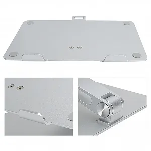 Регульована алюмінієва підставка для ноутбука Denash для покращення охолодження, базова полиця для користувачів ноутбуків 11-17 дюймів - Фото 1