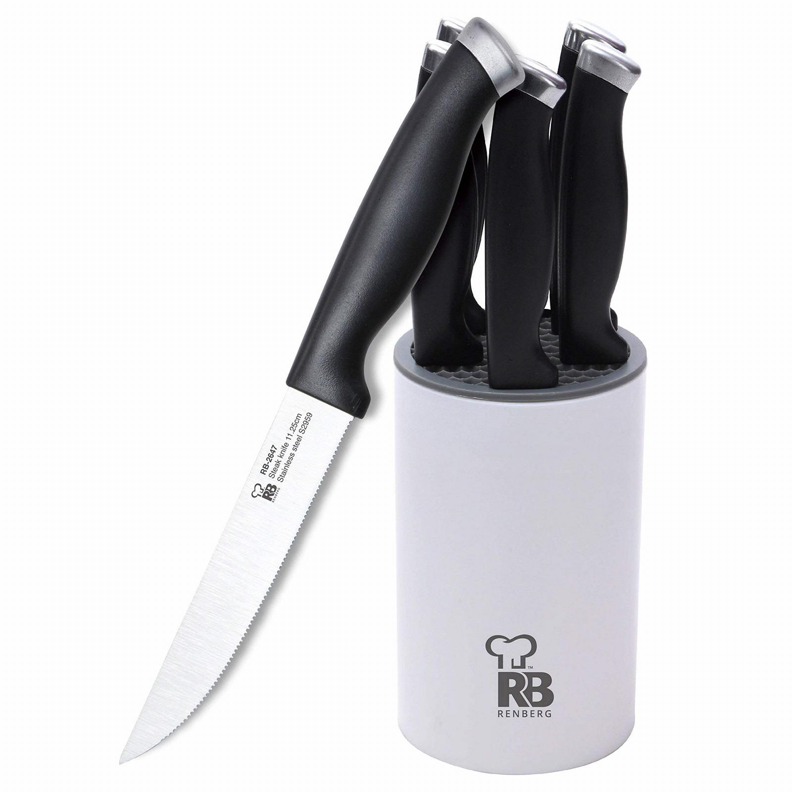 Набір ножів Renberg EASY KITCHEN з нержавіючої сталі 6 шт., фото №2