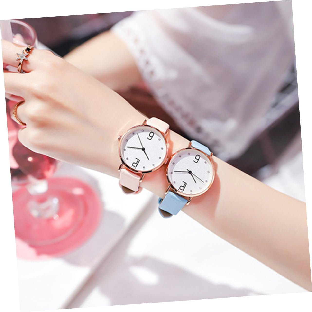 Часы наручные OATIPHO Женские Розовый, фото №4 Часы наручные OATIPHO Женские Розовый, фото №4