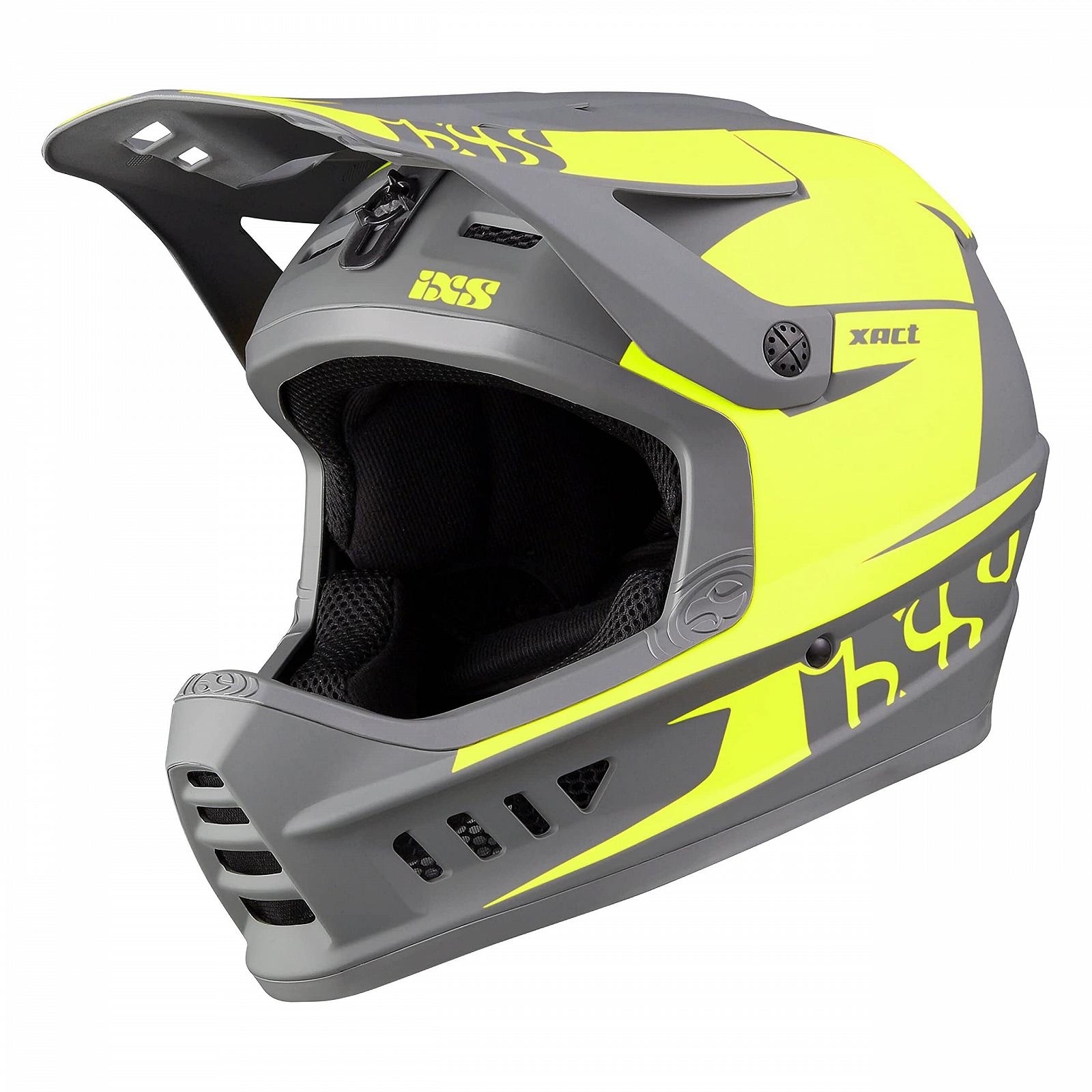 Шлем Даунхилл IXS XACT EVO MTB Лайм-графит, фото №1