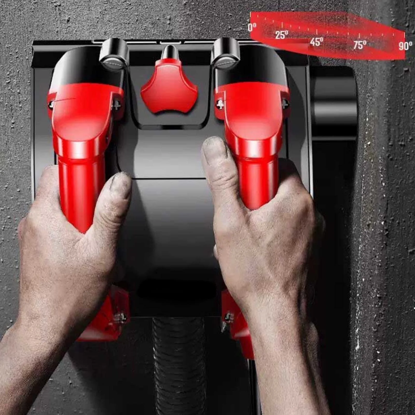 Шлифовальная машина HUSPOO с гладким ножом 3000 об/мин роликовый фрезерный резак 1200 Вт электрическая дробилка для бетона и штукатурки, фото №2