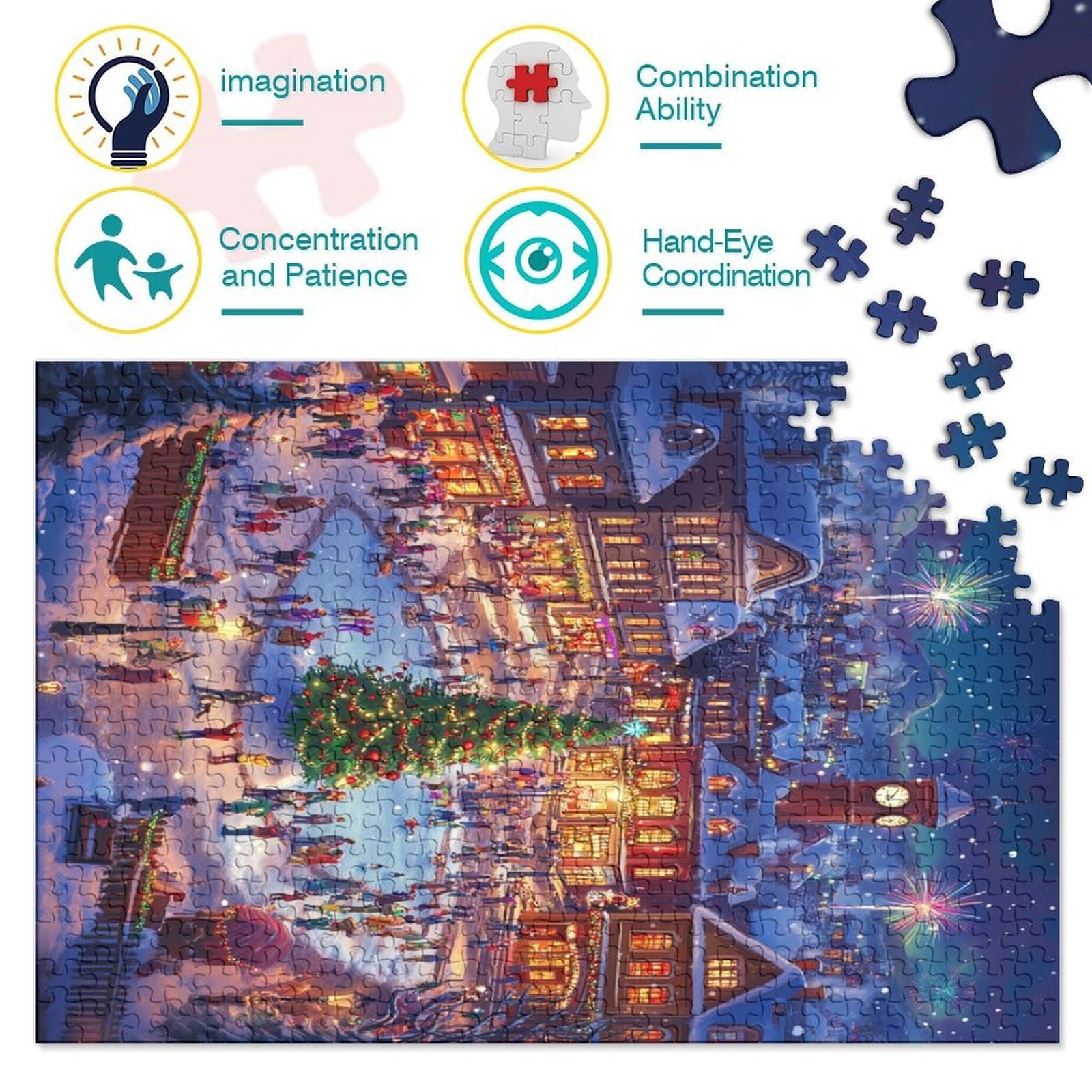 Пазл Christmas Tree 1000 деталей 38 x 26 см, фото №4