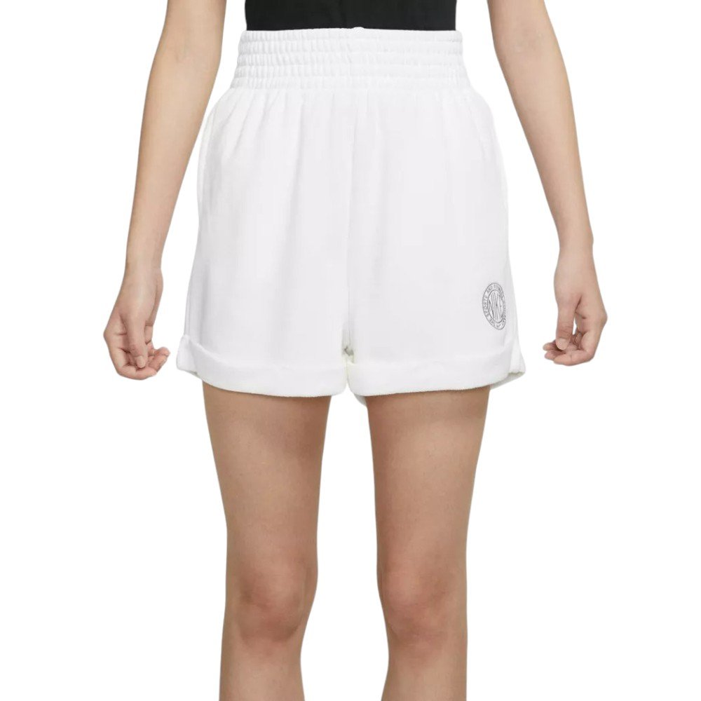 Шорти W Nike High Rise Shorts White/Smoke Grey S, фото №1