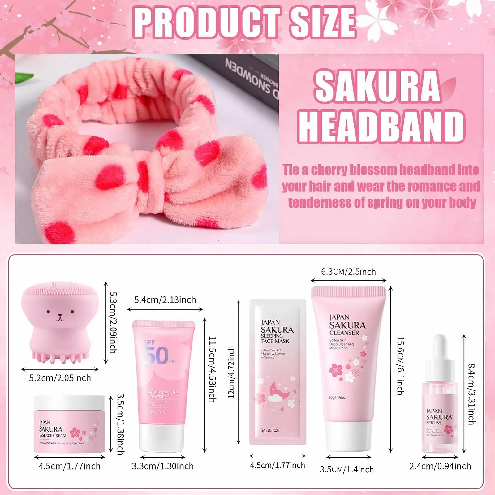 Набір для догляду за обличчям Sakura, 11 предметів, фото №7