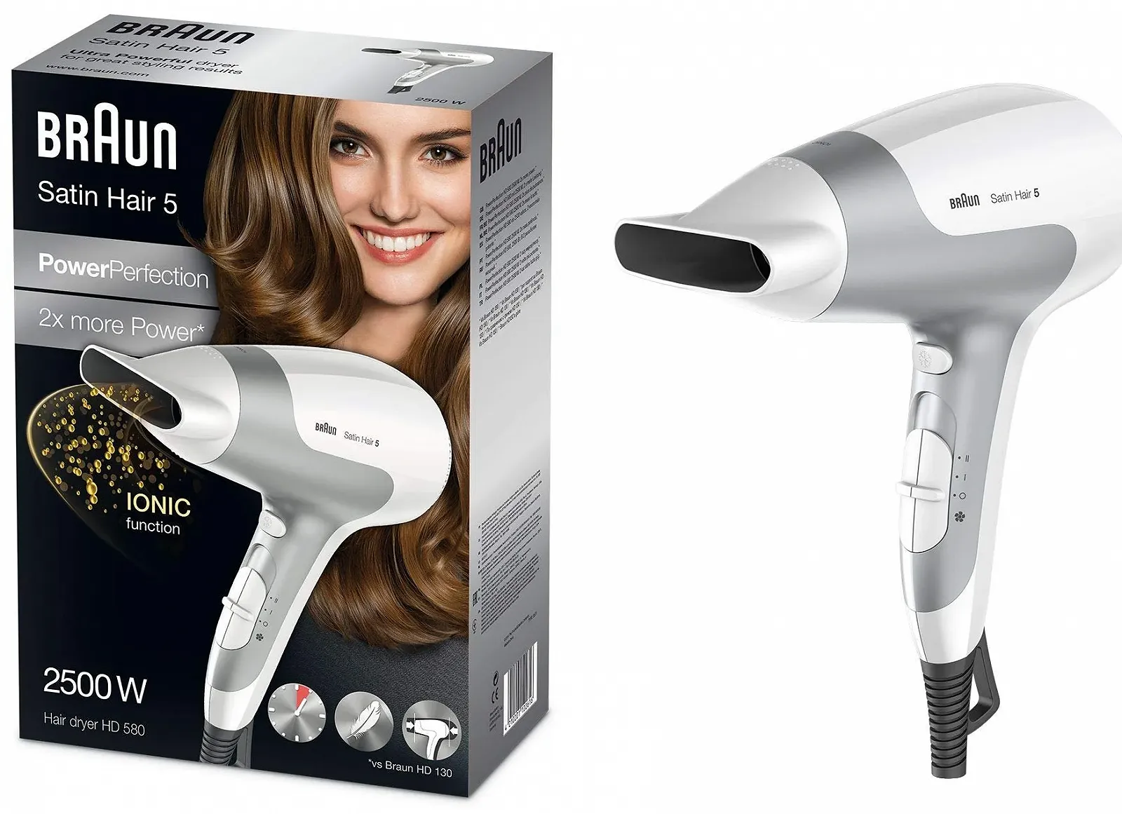 Фен Braun Satin Hair 5 Power Perfection Ionic, фото №1 Фен Braun Satin Hair 5 Power Perfection Ionic, фото №1