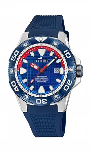 Часы Lotus Мужские 18927/2 Синий, Силиконовый Ремешок - Фото 1
