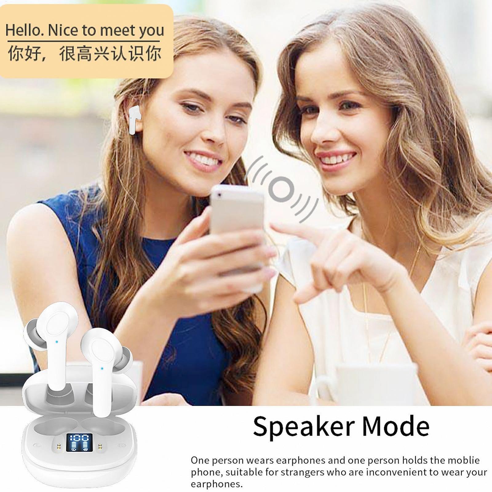 Наушники для перевода речи, интеллектуальные наушники для перевода речи Беспроводные наушники для интеллектуального перевода, многоязычные, для обучения во время путешествий, фото №2 Наушники для перевода речи, интеллектуальные наушники для перевода речи Беспроводные наушники для интеллектуального перевода, многоязычные, для обучения во время путешествий, фото №2