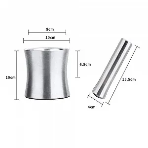 Ступка з товкачиком нержавіюча сталь synthetic.ua - Фото 1