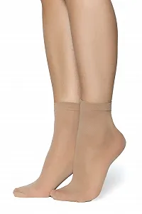 Женские носки до щиколотки Cloe 40, 40 ден, непрозрачные, микрофибра, матовые synthetic.ua - Фото 1