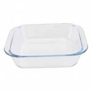 Противень Cabilock из жаростойкого стекла квадратный для микроволновой печи и духовки - Фото 1