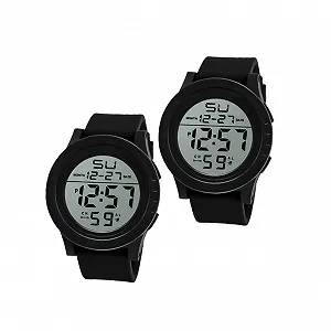 Купить Спортивные часы PartyKindom LED Большие цифровые наручные часы Секундомер Функция обратного отсчета Подходит для спорта и отдыха Черный - Фото 1 Спортивные часы PartyKindom LED Большие цифровые наручные часы Секундомер Функция обратного отсчета Подходит для спорта и отдыха Черный - Фото 1