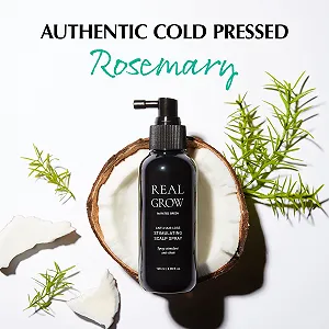 Спрей для стимуляции роста волос против выпадения волос RATED GREEN REAL GROW, корейский уход за волосами, органический спрей с розмариновой водой холодного приготовления для истонченных волос, 180 мл synthetic.ua - Фото 1