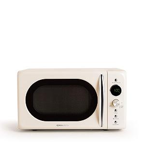 Микроволновая печь CREATE Retro Digital 20 л 900 Вт Кремово-белая - Фото 1