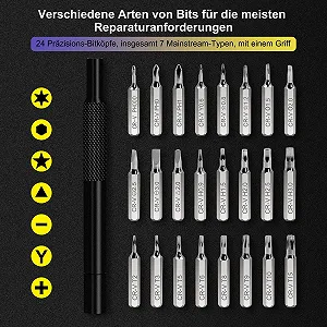 Набір прецизійних викруток VCELINK 25 в 1 з 24 бітами магнітний synthetic.ua - Фото 1