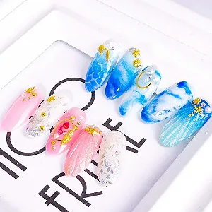 Украшения для ногтей Листья и Цветы, 6 шт synthetic.ua - Фото 1