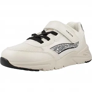 Кеды Geox Loftus Girl Кожа белый - Фото 1