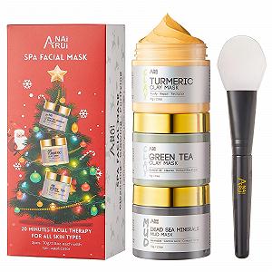 Купити Маска для обличчя ANAiRUi Набір Різдво 70 г x 3 шт, Маска для обличчя з куркумою - Фото 1 Маска для обличчя ANAiRUi Набір Різдво 70 г x 3 шт, Маска для обличчя з куркумою - Фото 1
