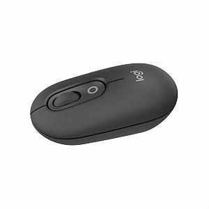 Миша Logitech POP Бездротова Bluetooth Компактна Мобільна з Програмованими Кнопками та Тихими Клацаннями, Graphite - Фото 1
